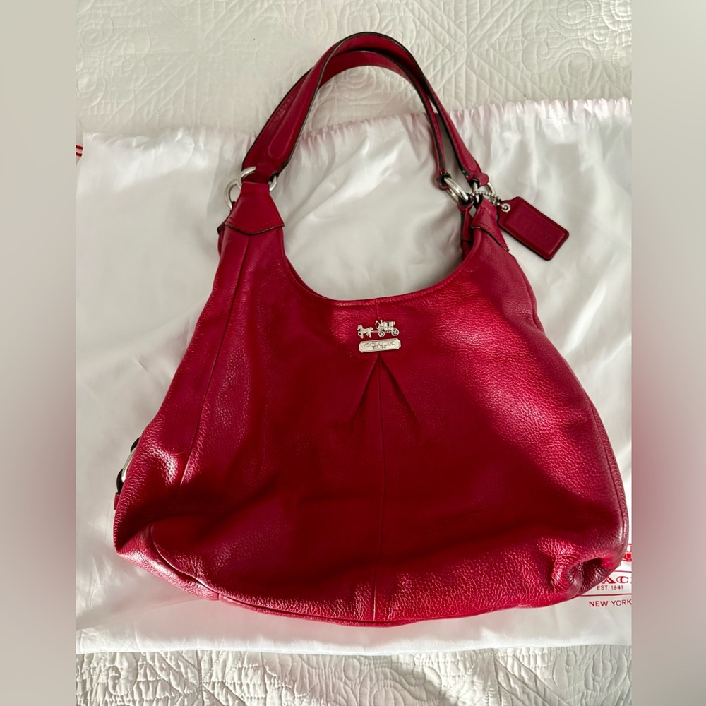 Coach Purse Madison Leather Maggie Tote Shoulder Bag